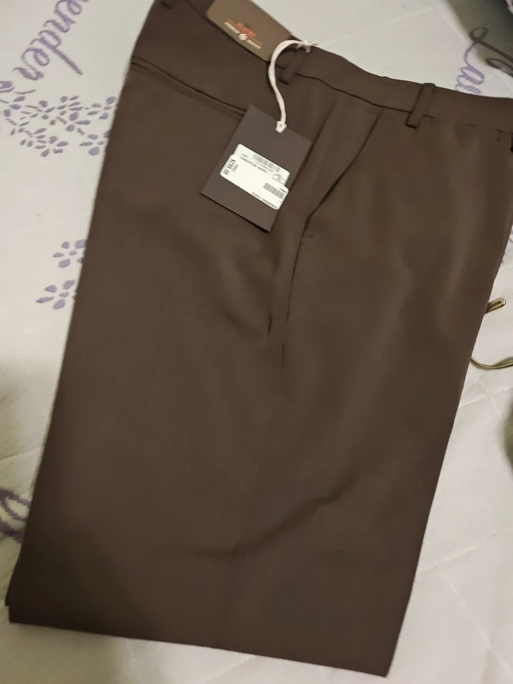 Men's Tailored Dress Pants in Chocolate Brown